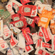large amount of condiment packets
